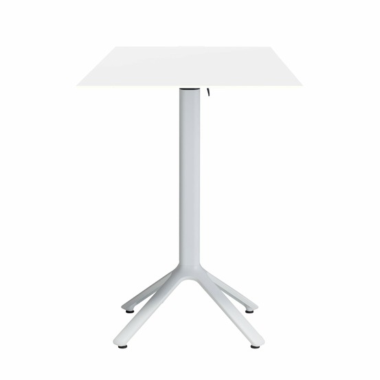 Restootab - table haute pliable nemo blanche pour extérieur 60x60