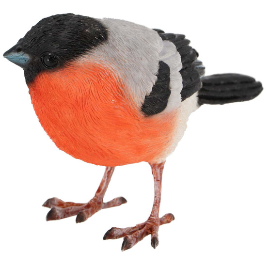 Oiseau décoratif extérieur en polyrésine bouvreuil