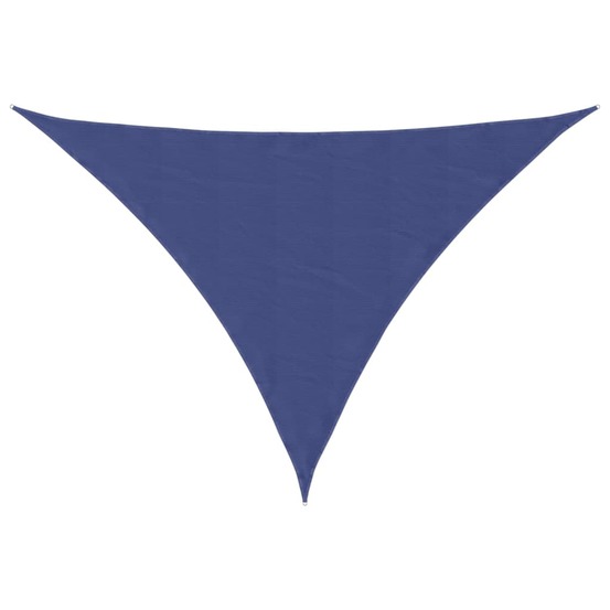 Voile de parasol tissu oxford triangulaire 5x6x6 m bleu