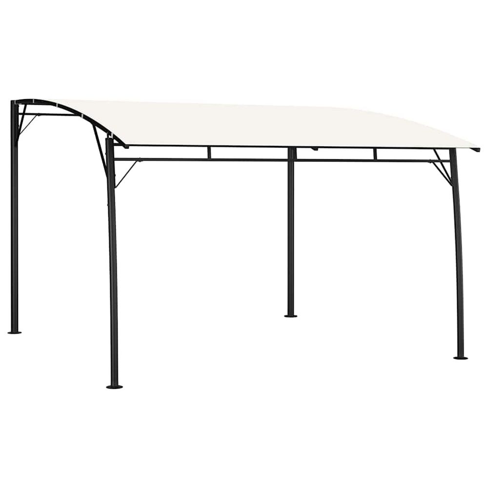 Auvent pare-soleil de jardin 3x3x2,55 m crème