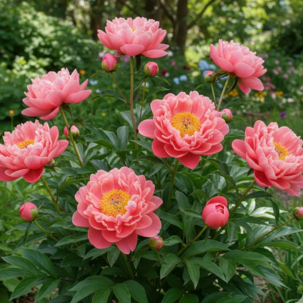 Pivoine herbacée coral charm pot de 2l - 10/20 cm