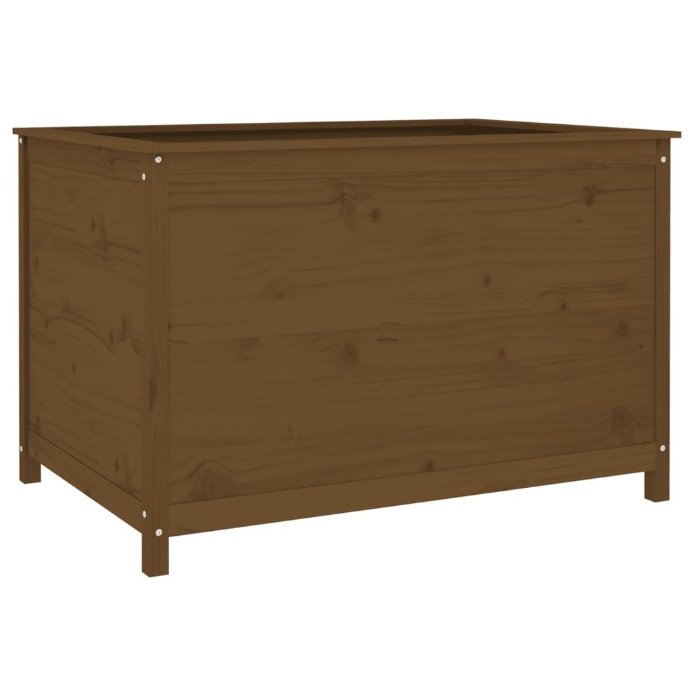 Lit surélevé de jardin brun miel 119,5x82,5x78 cm pin massif