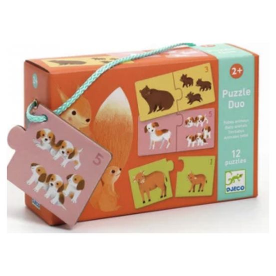 Puzzle duo - duo bébés animaux