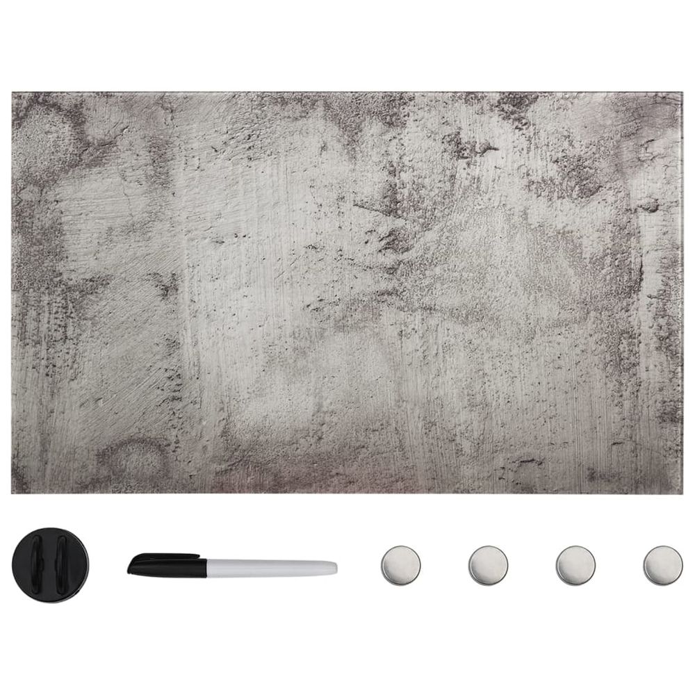 Tableau noir magnétique mural verre 100x60 cm