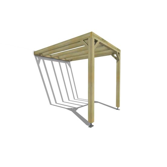 Pergola bois • 2m x 3m • adossée • sens profondeur • livraison comprise