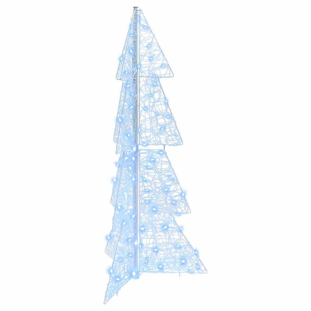 Sapin de noël 100 led blanc froid 120 cm acrylique