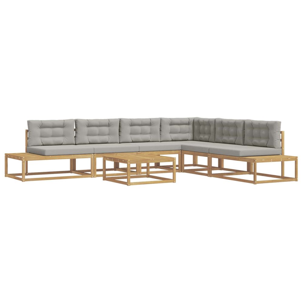 7 pc ensemble de canapés d'extérieur polyester blanc