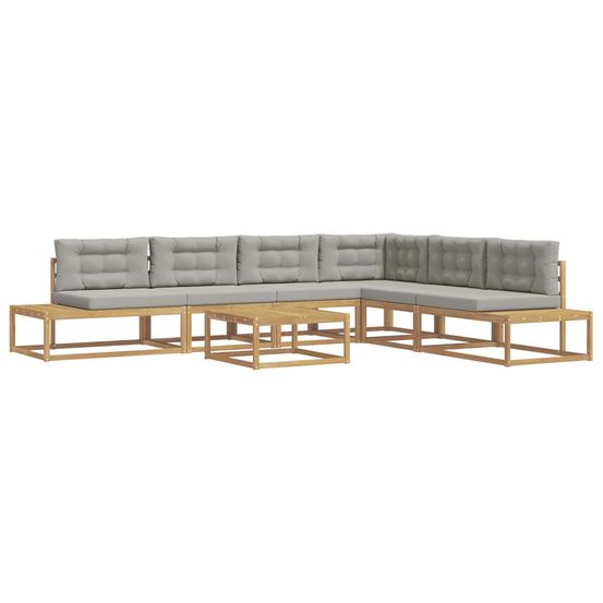 7 pc ensemble de canapés d'extérieur polyester blanc