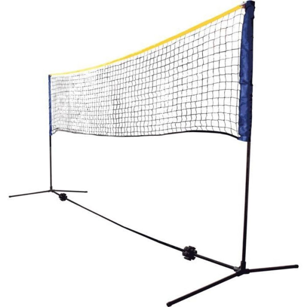 Set de badminton - schildkröt - set complet filet avec poche de rangement / transport - 300 x 155 cm