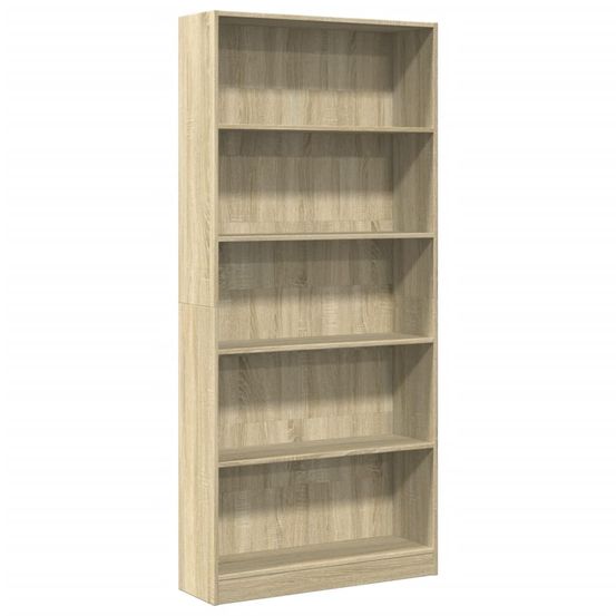 Bibliothèque chêne sonoma 80x24x176 cm bois d'ingénierie