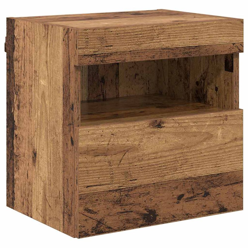 Meuble tv mural 40 x 30 x 40 cm bois ancien bois d'ingénierie