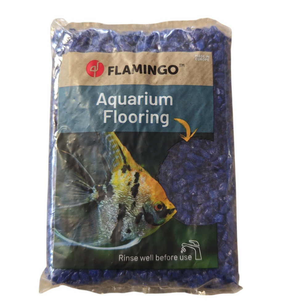 Gravier neon bleu fonce 1kg pour aquarium