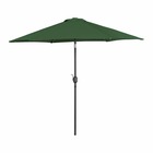 Parasol de terrasse hexagonal diamètre 270 cm inclinable vert