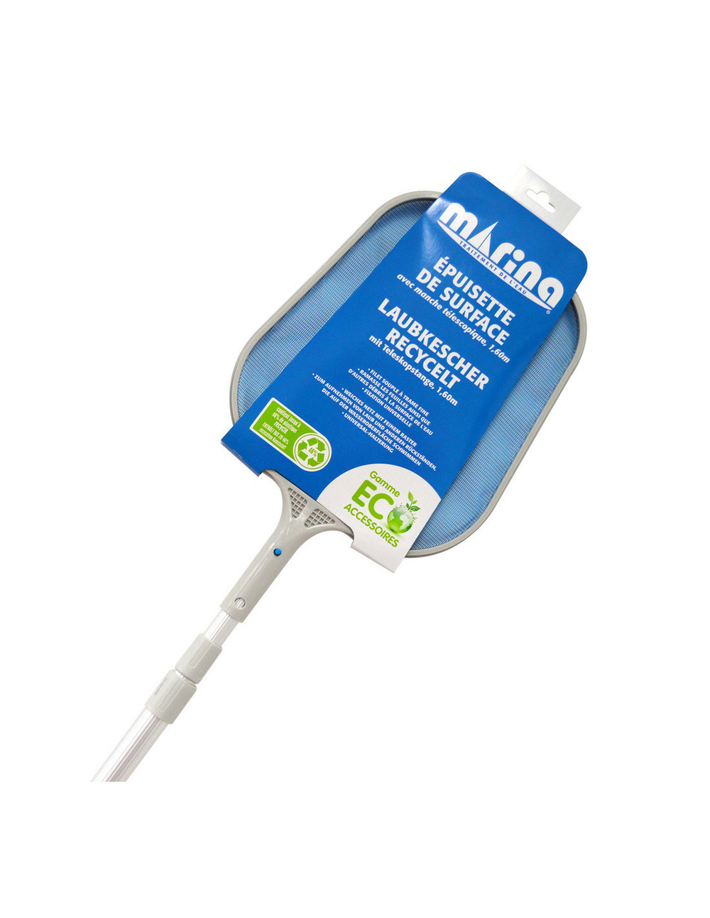 Marina epuisette de surface et manche telescopique 1.60m - marina