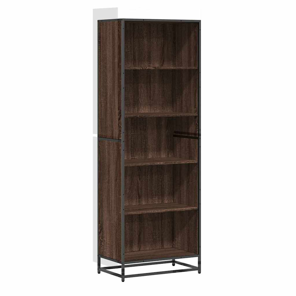 Bibliothèque chêne marron 60x35x170,5 cm bois d'ingénierie