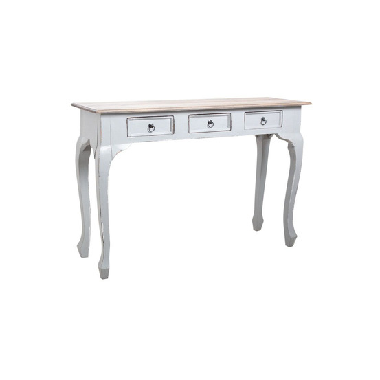 Console 120cm en bois avec tiroirs gris