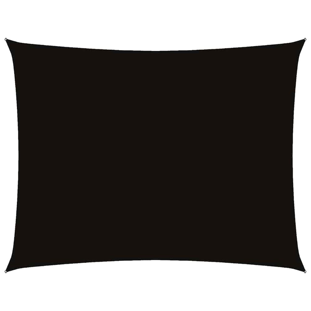 Voile de parasol tissu oxford rectangulaire 2,5x4 m noir