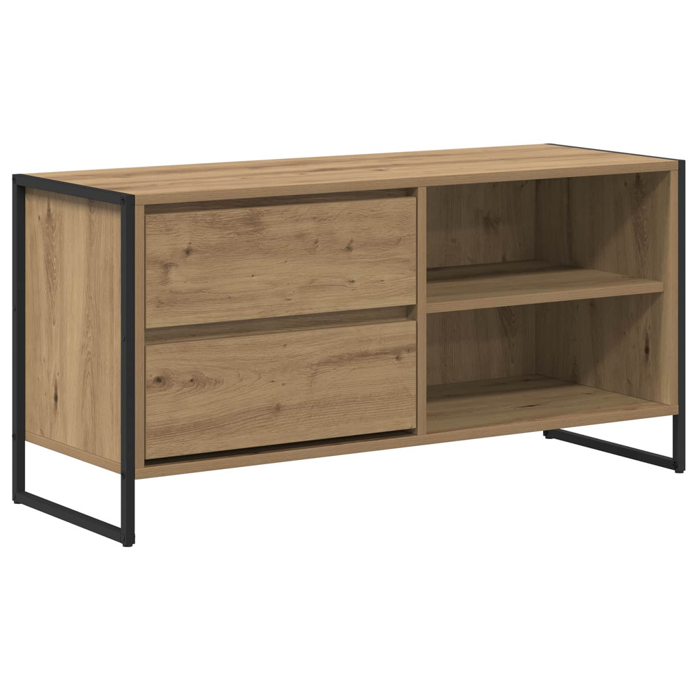 Meuble tv chêne artisan 100 x 36 x 49,5 cm bois d'ingénierie