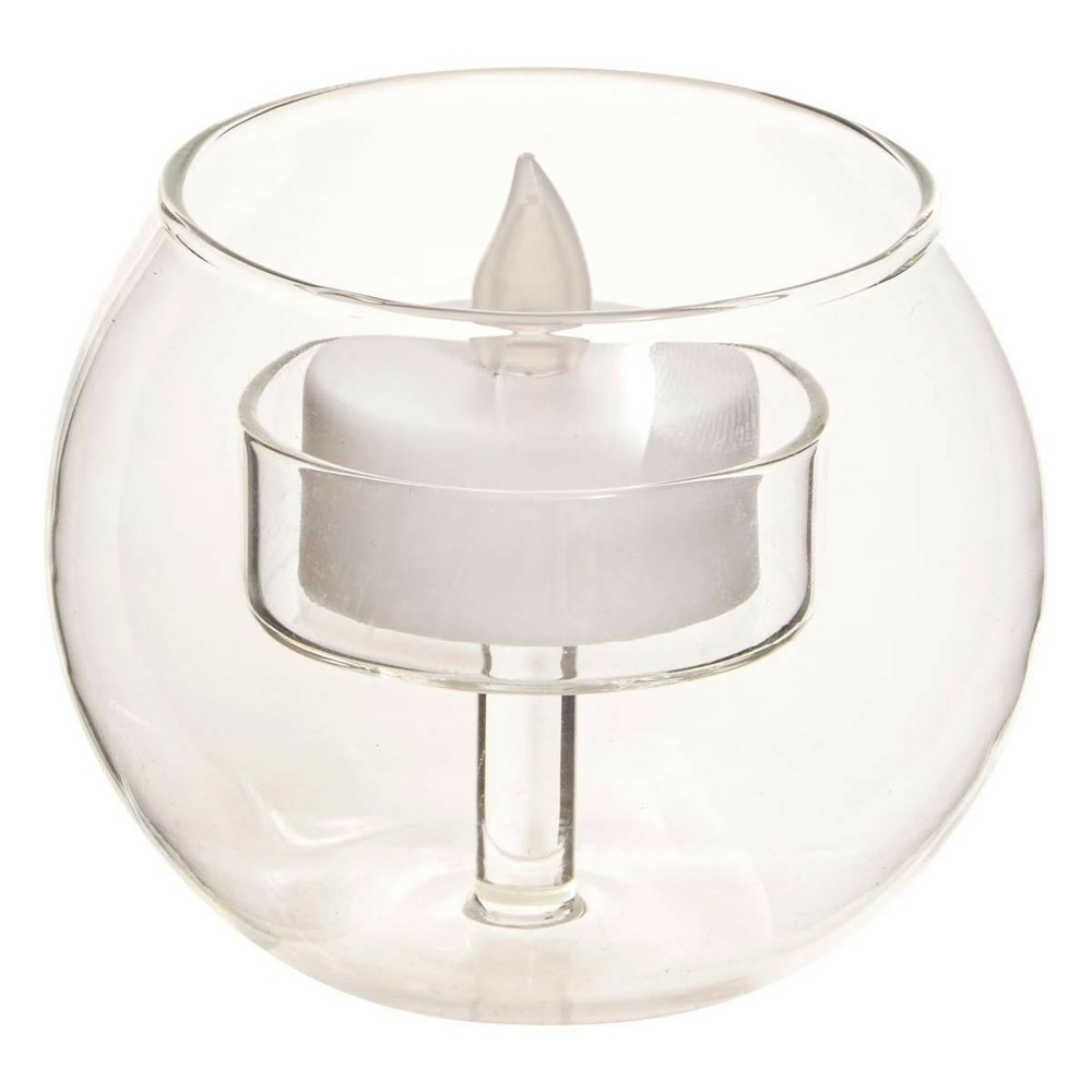 Bougie led en verre 