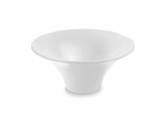 Bol tourné en mélamine blanc ø 20,5 à 28 cm - pujadas