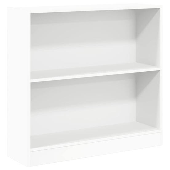 Bibliothèque blanc 80x24x75 cm bois d'ingénierie