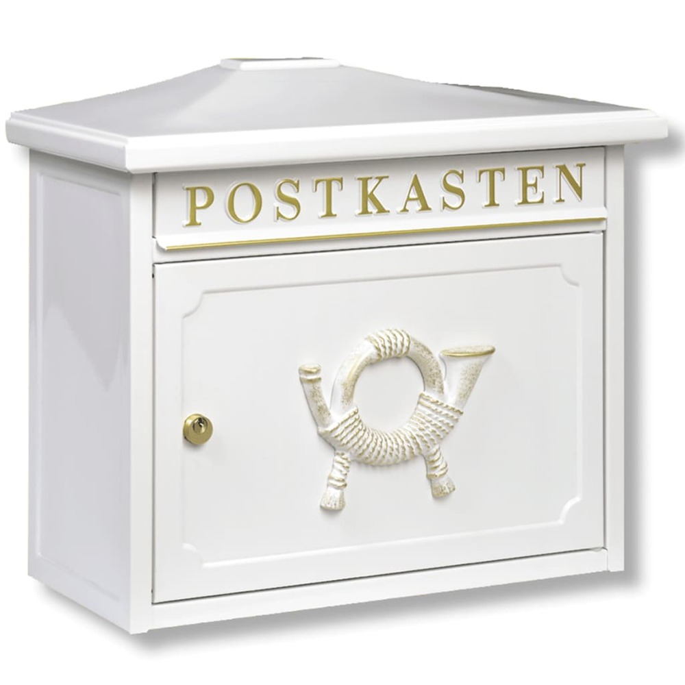 Boîte aux lettres sylt 1883 w acier blanc