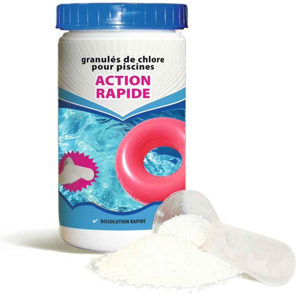 Chlore choc - action rapide - désinfection totale de l'eau