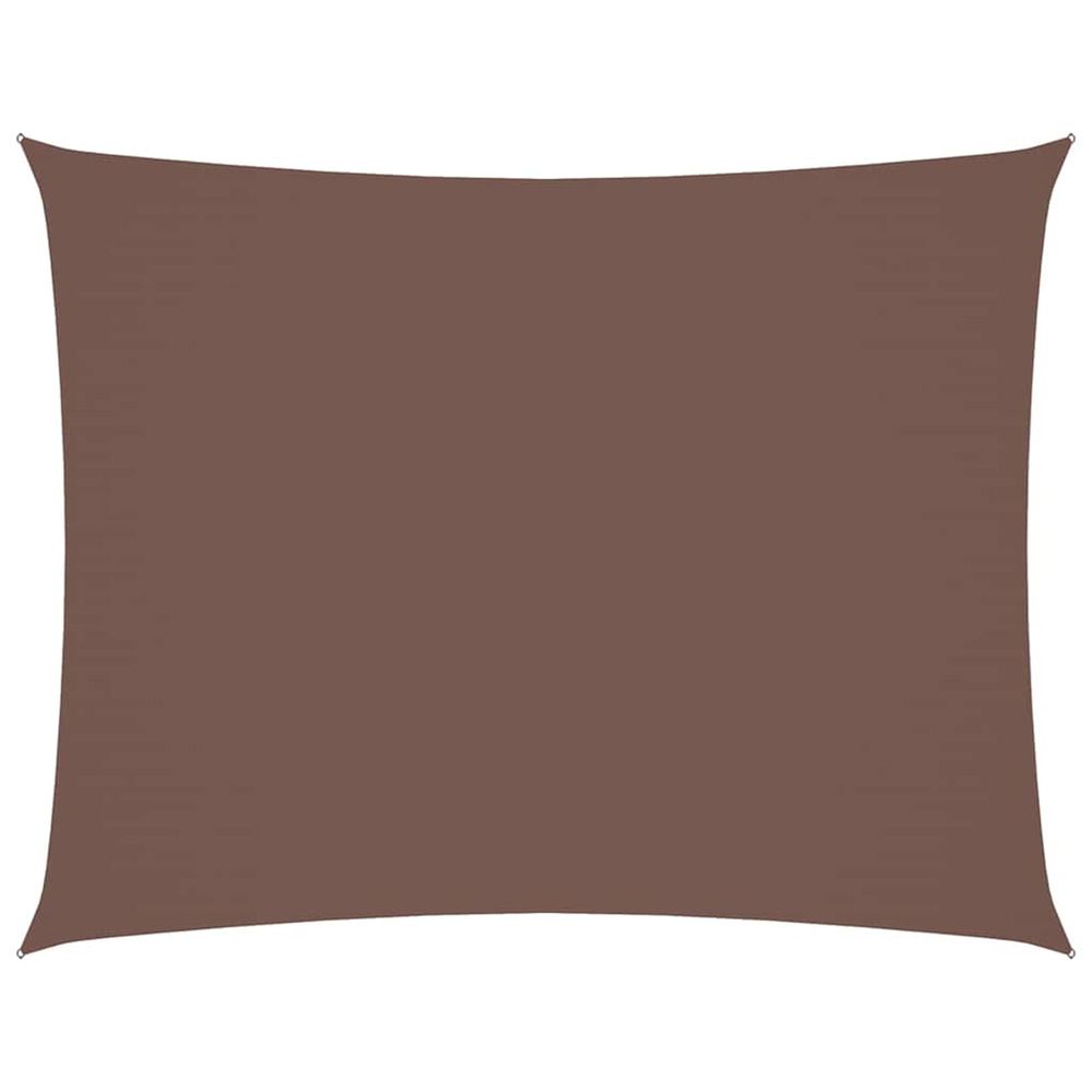 Voile de parasol tissu oxford rectangulaire 2x3,5 m marron