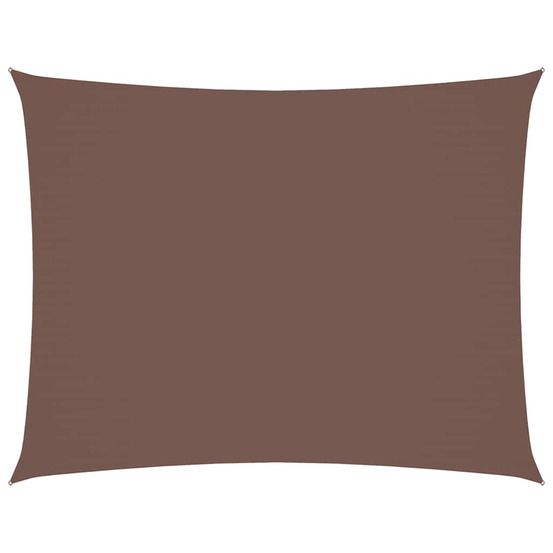 Voile de parasol tissu oxford rectangulaire 2x3,5 m marron