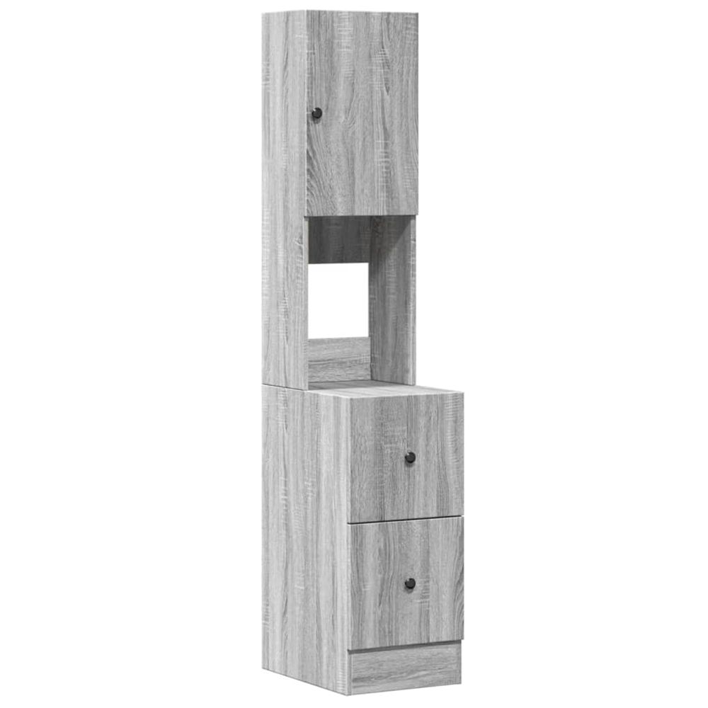 Armoire de cuisine sonoma gris 35x50x180 cm bois d’ingénierie