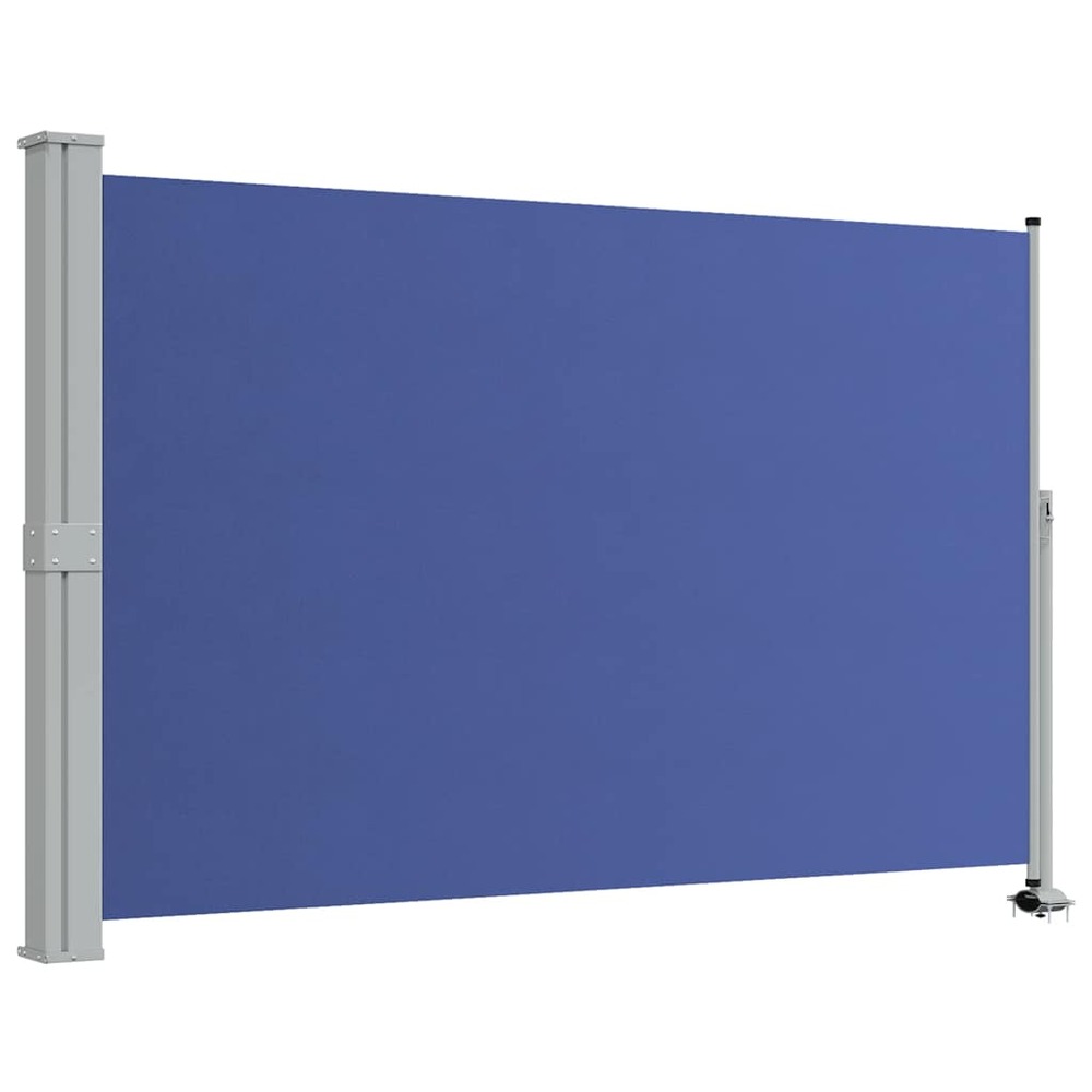 Auvent latéral rétractable de patio 160x300 cm bleu