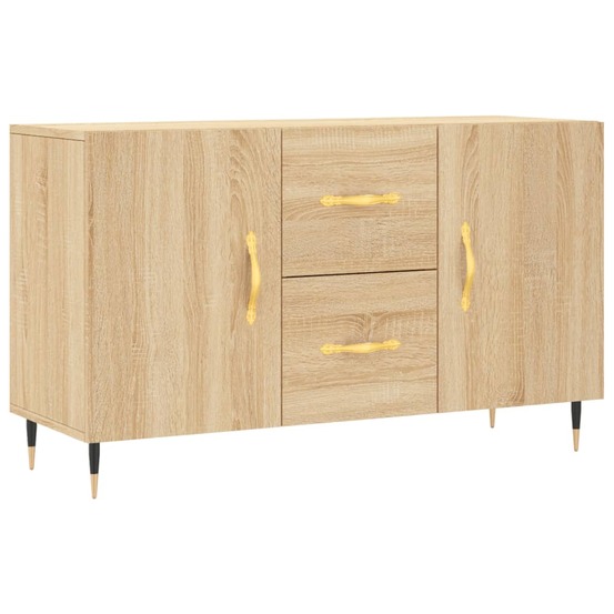 Buffet bahut commode armoire meuble de rangement organisateur cuisine salle de séjour salon sonoma 100 x 36 x 60 cm bois d'in