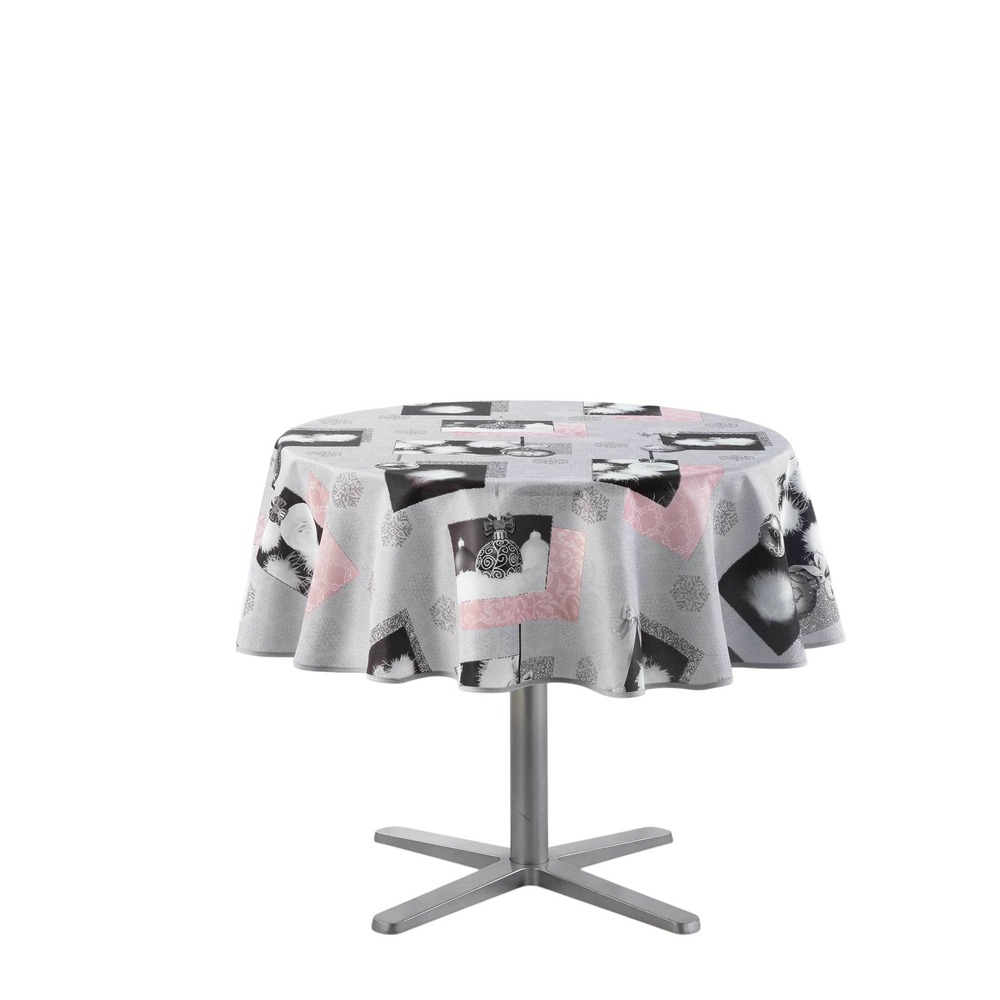 Nappe ronde cotina flocons