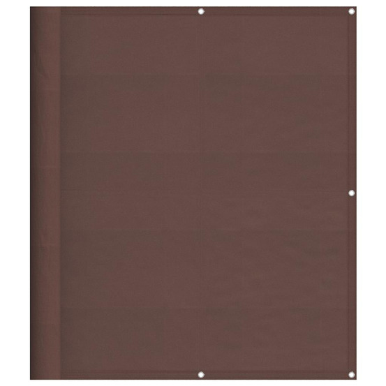 Écran de balcon marron 120x800 cm 100% polyester oxford