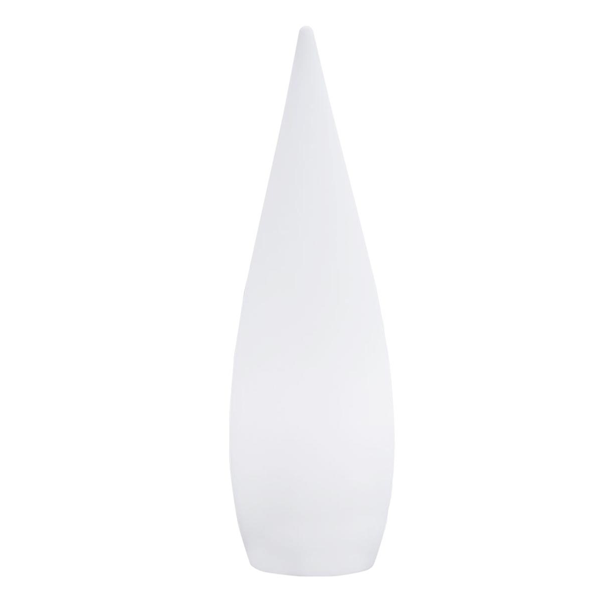 Lampadaire extérieur sans fil classy blanc polypropylène h120cm