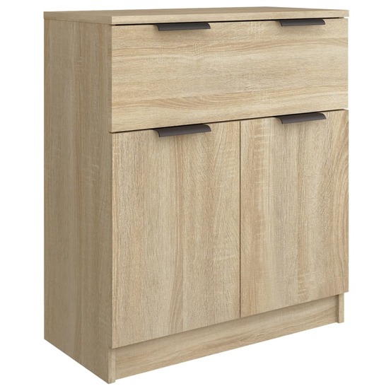 Buffet bahut commode armoire meuble de rangement organisateur cuisine salle de séjour salon sonoma 60 x 30 x 70 cm bois d'ing