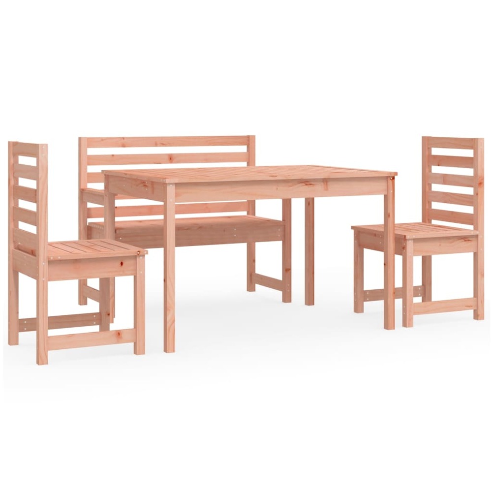 Ensemble à manger de jardin 4 pcs bois massif douglas