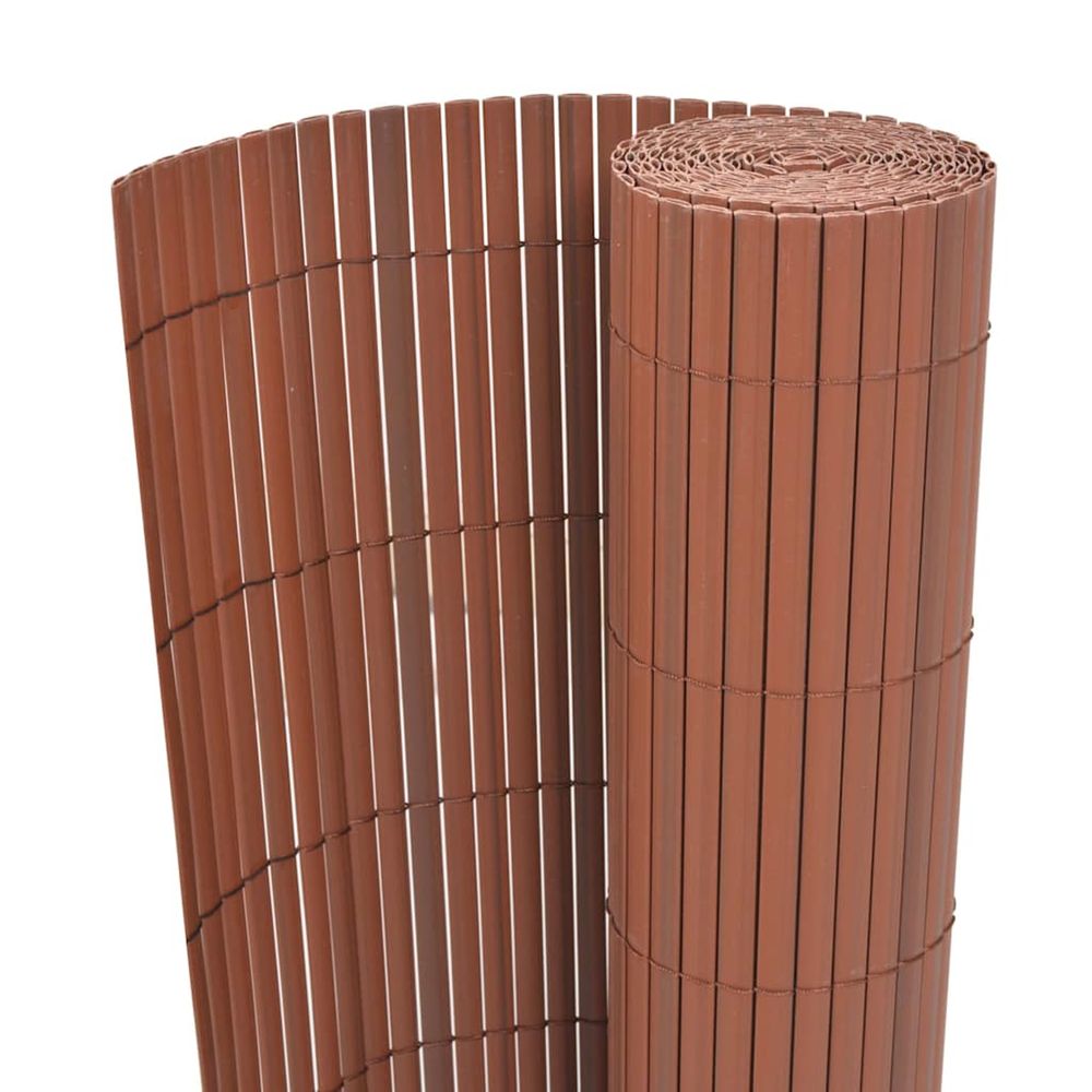 Clôture de jardin marron 150 x 300 cm pvc