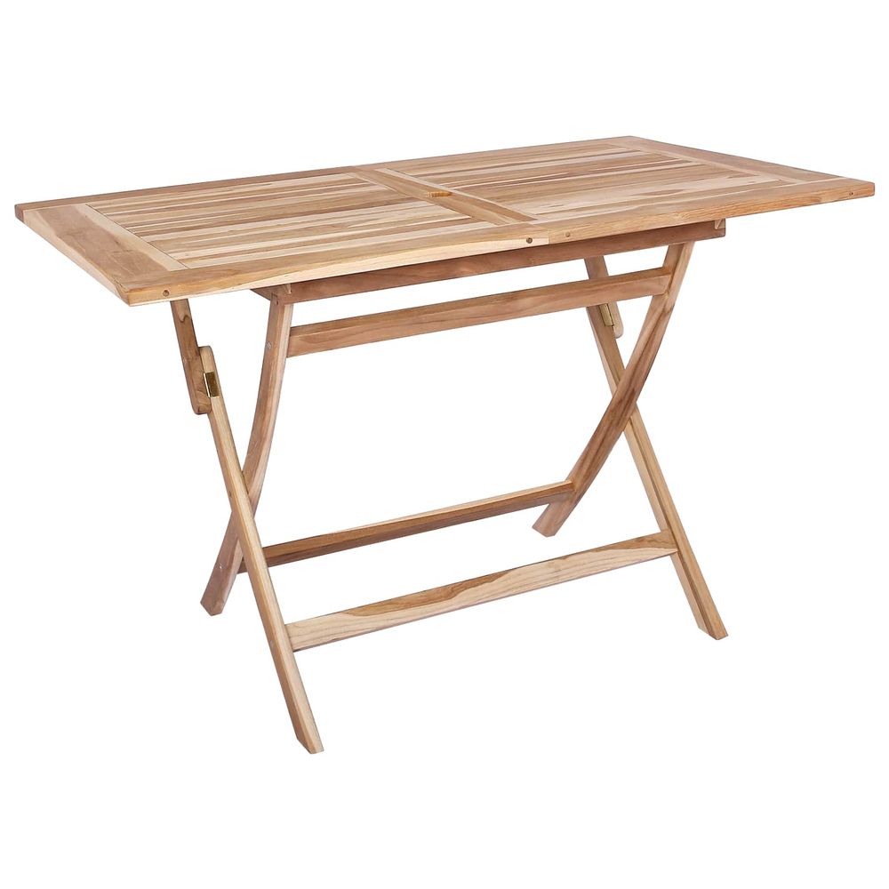 Table de jardin pliante naturel 120 x 70 x 75,5 cm