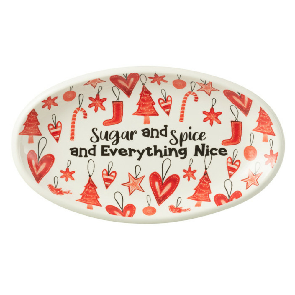 Assiette de présentation de noël 