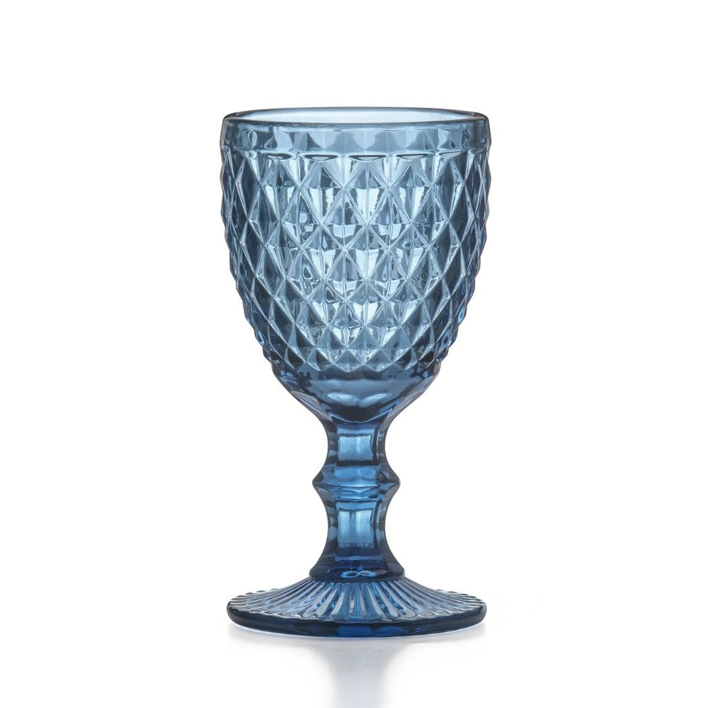 Diamond bleu - 6 verres à pied 20 cl