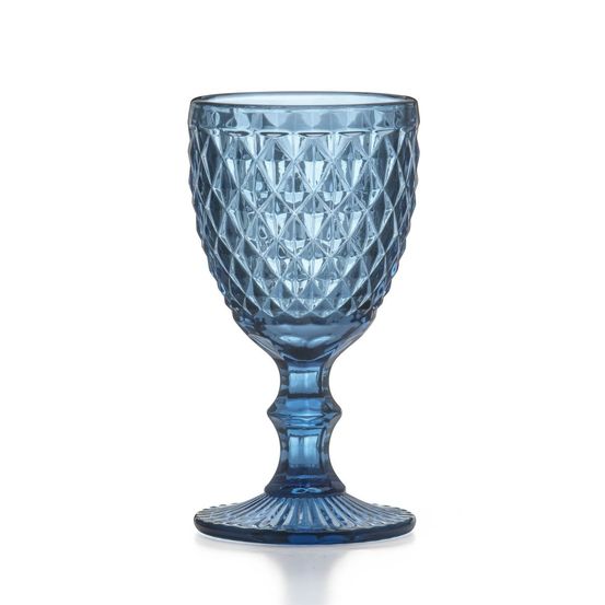 Diamond bleu - 6 verres à pied 20 cl
