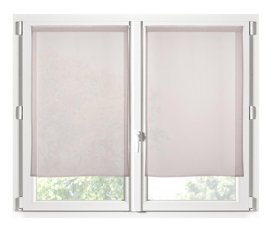 Paire de rideaux voile uni brise bise