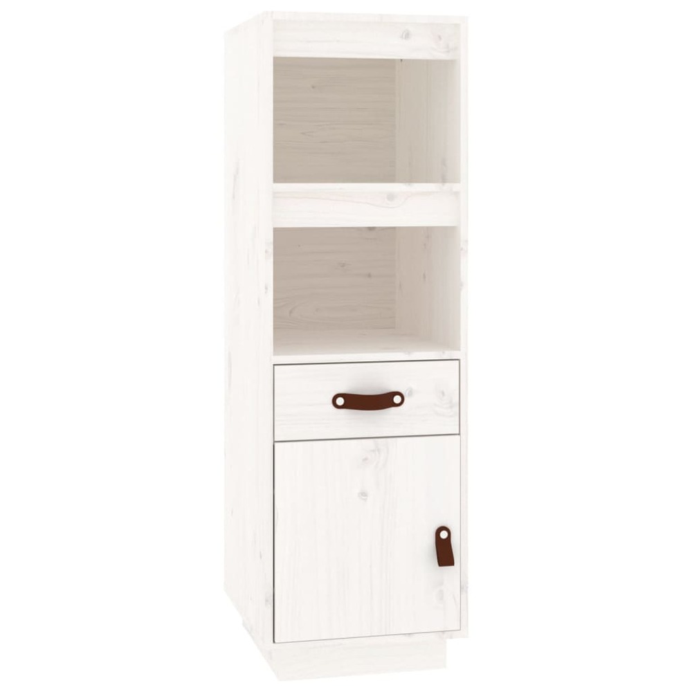 Buffet bahut commode armoire meuble de rangement organisateur cuisine salle de séjour salon haut 34 x 40 x 108,5 cm bois mass