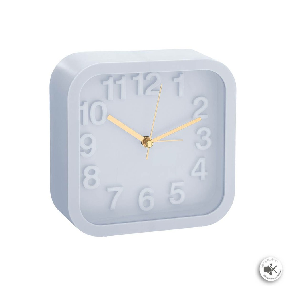 Réveil - verre - 13x13 cm