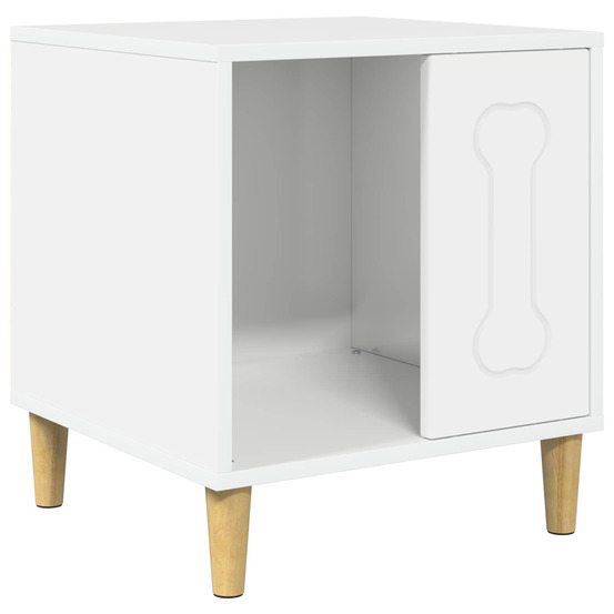 Maison pour chiens blanc brillant 44 x 42 x 49 cm