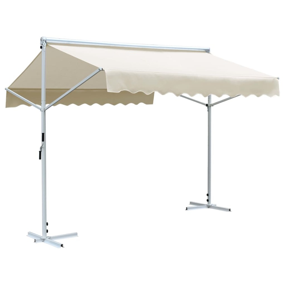 Auvent sur pied 3x3 m crème