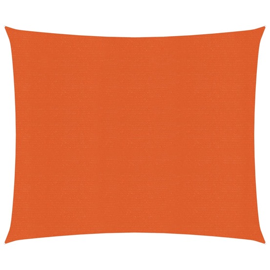 Voile toile d'ombrage parasol 160 g/m² 2,5 x 3 m pehd orange