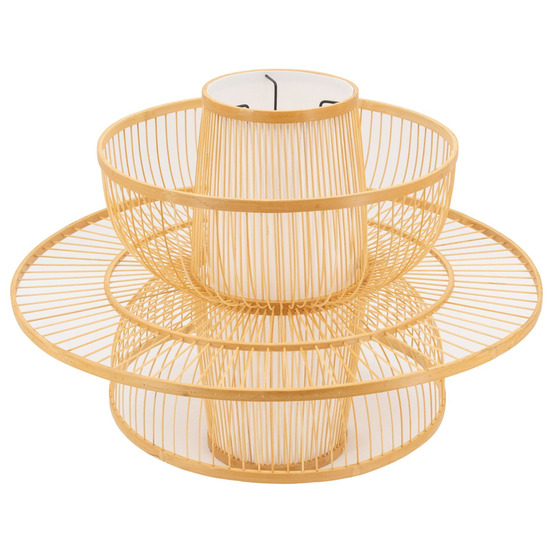 Abat-jour seul design en bambou naturel