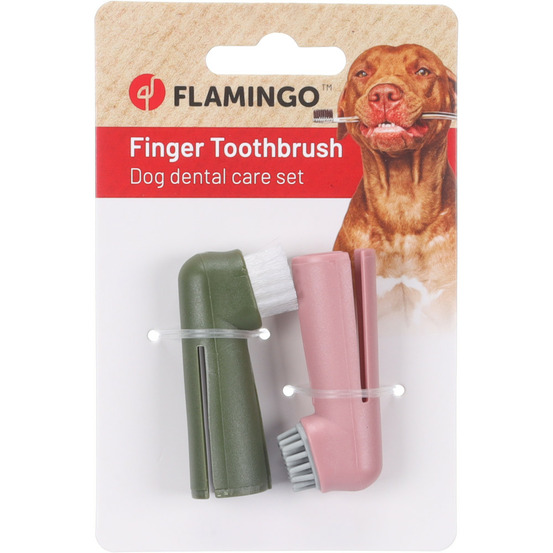 Brosse à dents de doigt pour chien